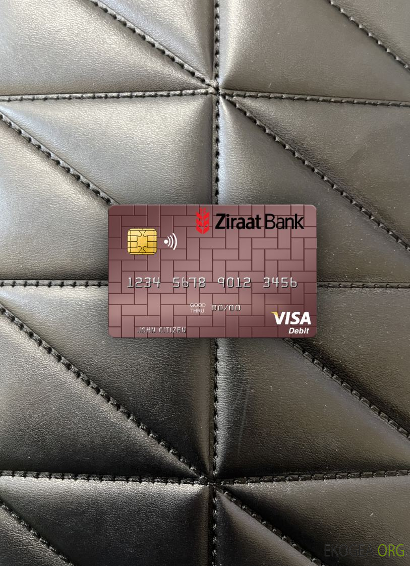 L'Ouzbékistan Ziraat Bank carte de débit visa photolook ,